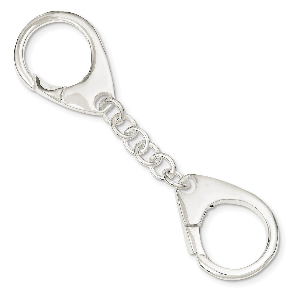 Jewelry 925 Sterling Silver Solid Polished Key Ring Jewelry Gifts