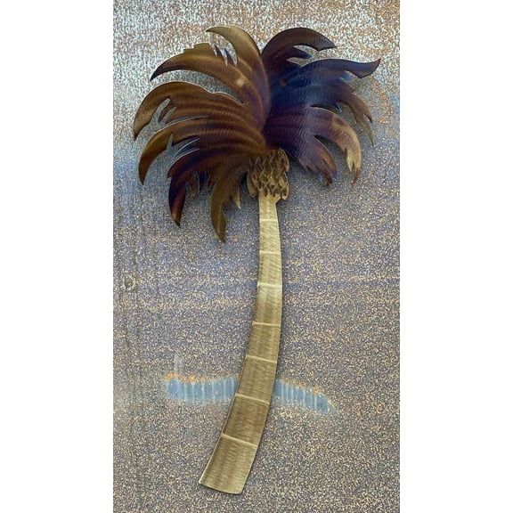 Wall Mounted Palm Tree Home Decor, Metal Wall Art, Wall Hanging, Welcome Sign