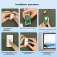 thumbnail image 2 of 9pcs 433MHz Wireless Vibration Glass Break Detector, Adjustable Sensitivity, Compatible with Alarm Systems White, 2 of 8
