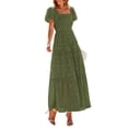 thumbnail image 1 of Vestido PRETTYGARDEN 2025 con escote cuadrado y mangas abullonadas XL, 1 of 8