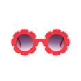 thumbnail image 2 of Wutalume Cute Round Frame Kids Sunglasses with Flower Design and PC Materials, UV Protection Sun Glasses for Children, Adorable and Safe Eyewear for Beach,and Daily Use,Red, 2 of 3