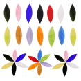 thumbnail image 5 of Leaf Shaped Glass Mosaic Tiles 28pcs Durable & Colorfast Set for DIY Crafts, Candle Holders, Photo Frames, Plates and Creative Projects, 5 of 5