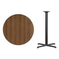 thumbnail image 4 of Flash Furniture 36'' Round Walnut Laminate Table Top with 30'' x 30'' Bar Height Table Base, 4 of 4