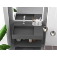 thumbnail image 7 of Castello USA Juniper Stone Solid Surface Wall-mounted Vessel Sink Grey 30" Left Basin, 7 of 7