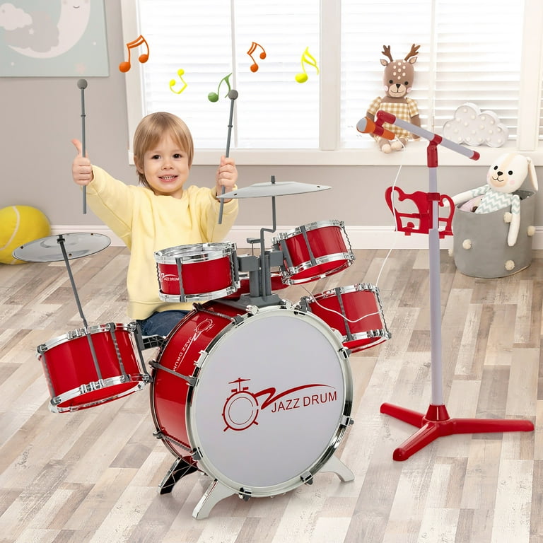 Yキッズ Costway Children's Musical Instrument Set - Jazz Drum