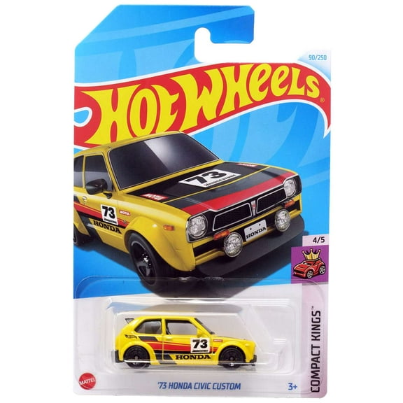 Hot Wheels Compact Kings '73 Honda Civic Custom Diecast Car