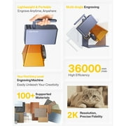 LaserPecker LP2 Handheld Engraver, 1kg Portable Machine for Wood, Leather and Coated Metal, Basic Set