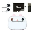 thumbnail image 5 of 2.4 IPS Kids Instant Cameras Birthday Gifts For Boys And Girls Kids Toys HD Digital Video Camera 5 Puzzle Games With 32GB Card Pink, 5 of 5