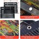 thumbnail image 3 of Juego de 2 protectores de gratar, antideslizantes, reutilizables, 30x27 cm, negro, 3 of 5