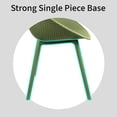 thumbnail image 5 of 2xhome Set of 2 Modern Perforated Egg-Shaped Dining Accent Chairs, Breathable Polka Dot Bowl Pod Pattern for Indoor or Outdoor Use, Green, 5 of 12