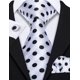thumbnail image 4 of Juego de corbatas Barry.Wang de seda con lunares de 150 cm, 4 of 6