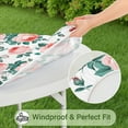 thumbnail image 5 of Round Fitted Tablecloth with Elastic Edges Fits 36"-44" Round Tables Pioneer Colorful Floral Waterproof Table Cover Washable Indoor and Outdoor for Party Kitchen Dinner Banquet Patio Picnic, 5 of 7