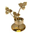 thumbnail image 3 of Candelabro de hierro, candelabro de un solo cabezal, decoración del hogar, boda romántica, soporte para velas moderno, adorno para Festival, Hotel Forma de tres hojas, 3 of 8