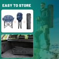 thumbnail image 5 of NAIZEA Oversized Heated Camping Chair, 2*10000mAh Power Bank Included, Portable Folding Lawn Chair, 3 Heat Levels, Outdoor Lounge Patio Chair, with Large Pockets and Travel Bag, Supports 500lb, 5 of 10