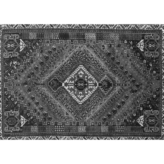 Ahgly Company Indoor Rectangle Persian Gray Traditional Area Rugs, 5' x 7'