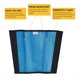 thumbnail image 5 of Yuarrent Paquete de 4 botas de malla de PVC para animales, protectores de piernas ajustables portátiles, mallas, accesorios de protección para Cuidado ecuestre y deportes, 5 of 6
