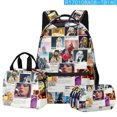 thumbnail image 1 of Music Lovers Backpack, Large Capacity School Bag Boy And Girl School Bag Three Piece SetSinKeeU, 1 of 4