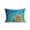Blue, variant on 1 Pack Outdoor Throw Pillow, Summer Elephant Waterproof Pillow with Insert Included, Blue Ocean Oil Painting Swimming Ring Decorative Accent Cushion Sofa Pillows for Patio Porch, 18 x 18 In