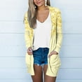 thumbnail image 2 of Pompotops Blouse Décontractée à Manches Longues pour Femmes avec Poche Cardigan en Solde, 2 of 5
