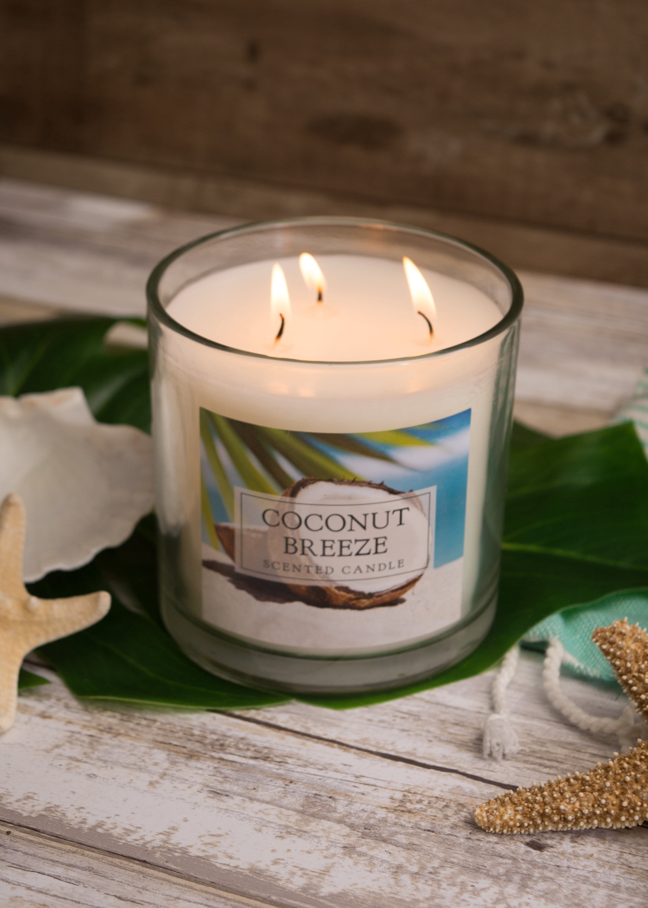 DII Coconut Breeze 3 Wick Scented Candle - Walmart.com