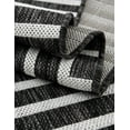 thumbnail image 4 of Unique Loom Outdoor Modern Collection Area Rug - Achromatic (10' Square Black and White), 4 of 9