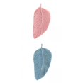 thumbnail image 1 of 2 Piezas Chic Macrame Leaf Wall Hanging Boho Artesanía Hecha a Mano Macrame Macarena Tapiz para colgar en la pared, 1 of 8