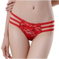 thumbnail image 1 of Hvobtty Culottes String en Dentelle pour Femmes, Mode pour Femmes Broderie Gaze Transparente Taille Basse G-string Pantalons Pans String, 1 of 3