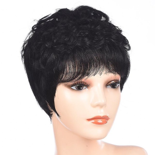 Peluca sintética de moda realista natural cabello falso