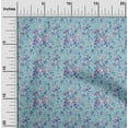 thumbnail image 2 of oneOone Polyester Spandex Light Blue Fabric Floral Fabric For Sewing Printed Craft Fabric By The Yard 56 Inch Wide, 2 of 5