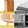thumbnail image 4 of Rotating Bookshelf, 360 Display Floor Standing Bookcase Storage Rack, Multi-Functional Freestanding Bookshelf Organizer for Kids&Adults, Wood, 4 of 14