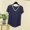 Blue, variant on Rvasteizo T Shirts for Women V Neck Solid Short Sleeve Loose Light Summer Ladies Daily Loose Relaxed Pullover Blouse Top