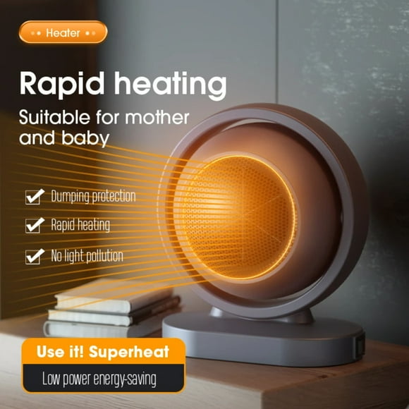 LOPNGLS Efficient and Compact 380W Portable Mini Desktop Radiator Heater  Low Consumption Fan Stove for Office Room Warm Air Blower. Stay Cozy in Winter with Space Heating.