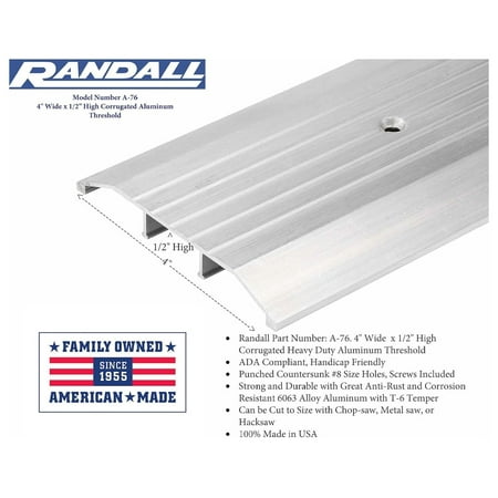 

4 X 36 Aluminum Threshold