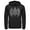 Black, variant on Men's Batman Logo Geometric Pull Over Hoodie Black Medium