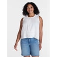 thumbnail image 2 of Time and Tru Women's Flowy Lace Inset Tank , Sizes XS-XXXL, 2 of 6