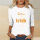 thumbnail image 1 of TaTaai Women St. Patrick's Day Printed 3/4 Sleeve Round Neck Tops Casual Loose Fashion Blouses Soft Stretchy Breathable Daily Holiday Party Wear Gift, 1 of 4