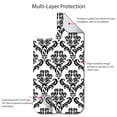 thumbnail image 4 of DistinctInk Custom SKIN / DECAL compatible with OtterBox Defender for iPhone 11 (6.1" Screen) - White Black Damask Pattern - Floral Damask Pattern, 4 of 5