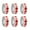 Red, variant on AOOOWER 6 Rolls Circle Sticker Round Sticker Red Dot Sticker For File Sorting