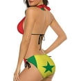 thumbnail image 3 of NICKSUN Women's Bikini Sets, Cute Print Two Piece Bathing Suits Sexy Halter Padded Bikini Swimsuits, 3 of 6