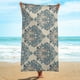 thumbnail image 4 of Toalla de playa de microfibra, súper colorida, resistente a la arena, multiusos, para viajes, piscina, 76 x 152 cm, 4 of 7