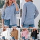 thumbnail image 3 of Camisa de las mujeres Camisas de manga larga para mujer Blusa con botones de puntos Tops casuales sueltos 1 1, 3 of 5