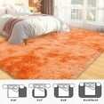 thumbnail image 7 of Conbriboy Soft Shag Carpet Fluffy Rugnon Slip 8x10ft Indoor Carpet For Nursery Kidsfluffy Carpets For Bedroom Living Room Tie-Dye Orange, 7 of 7