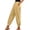 05# Yellow, variant on Women Linen Pants Summer Casual Gaucho Pants Drawstring Elastic Waist Wide Leg Slacks Loose Fitting Beach Attire White L