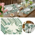 thumbnail image 2 of Harpily 50% Off Clear! Kitchen Placemats 4Pcs Autumn Maple Printed Polyester Placemat Festive Setting Mat Dinner Plate Cup With Heat Insulation Mat, 2 of 9