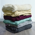 thumbnail image 5 of Donna Sharp Chunky Knitted Merlot Throw, 5 of 9