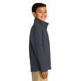 thumbnail image 2 of Port Authority Y317 Youth Core Soft Shell Jacket , Battleship Grey, L, 2 of 3