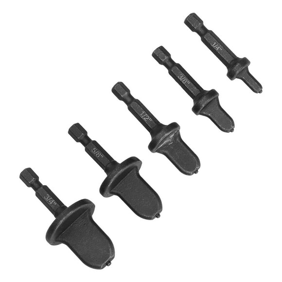 Steel Flaring Drill Bit, Swaging Tool Durable Molybdenum Steel 1/4in Hex Shank For Air Conditioner