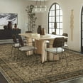 thumbnail image 5 of BERTHMEER 6'x9' Washable Area Rugs for Living Room Vintage Brown Kitchen Bedroom Rugs Non Slip Carpets Office Farmhouse Dorm Dining Room Oriental Traditional Floral Distressed Rugs, 5 of 5