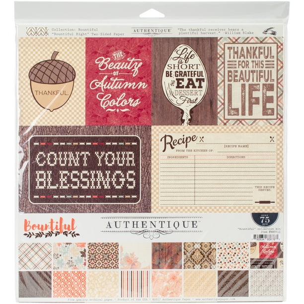 Authentique Collection Kit 12"X12"-Bountiful