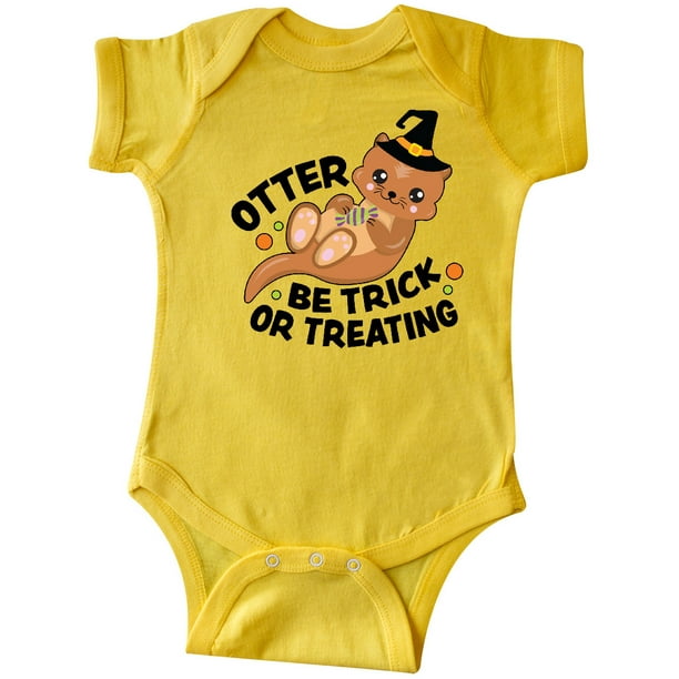 INKtastic Halloween Otter Be Trick or Treating with Witch Hat Infant